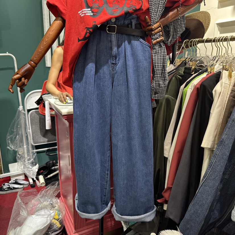 3COLOR韓國直郵㊣東大門實拍女裝新款25春夏牛仔褲Three color牛仔褲