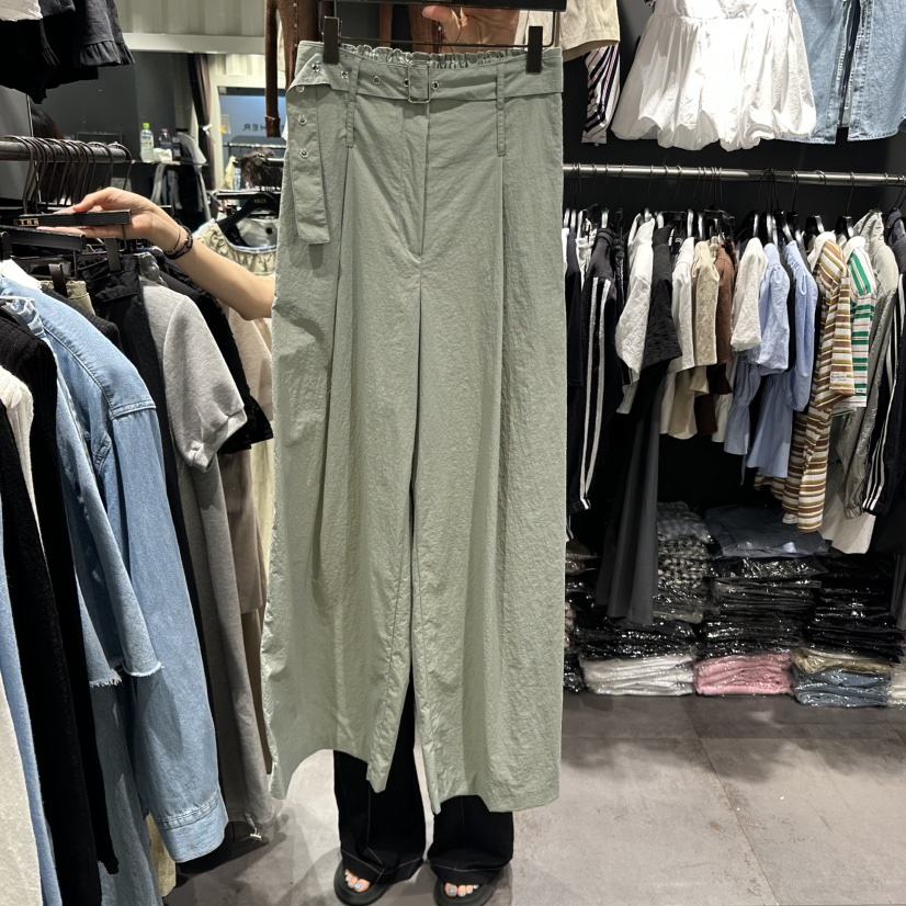 STAR-L韓國直郵㊣東大門實拍女裝新品推薦熱賣休閑褲含腰帶STAR-L休閑褲圖色2