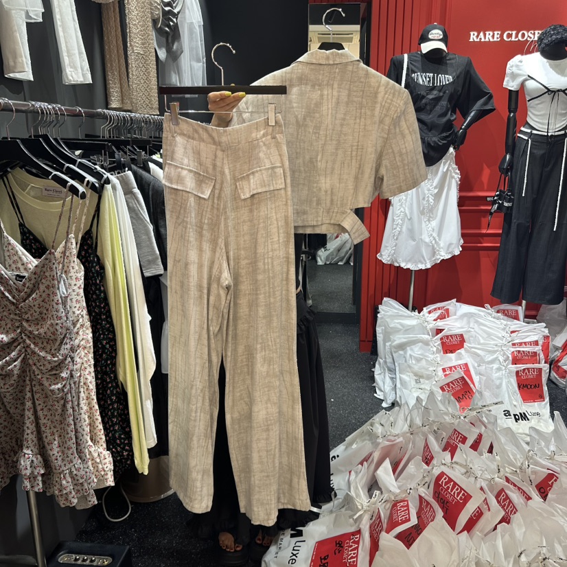 RARE CLOSET韓國直郵㊣東大門實拍女裝新品時尚套裝兩件套RARE CLOSET套裝