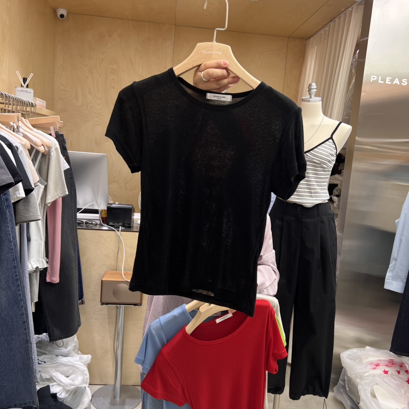 PLEASURE直郵韓國代購㊣女裝新品人氣熱賣時尚推薦25春夏T恤PLEASURET恤圖色5