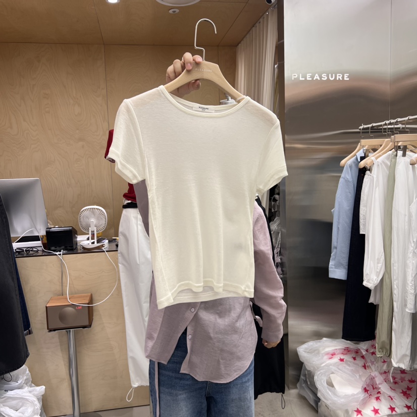 PLEASURE直郵韓國代購㊣女裝新品人氣熱賣時尚推薦25春夏T恤PLEASURET恤圖色6