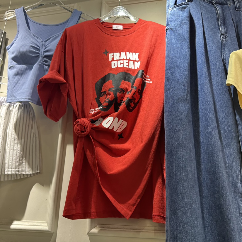 3COLOR韓國直郵㊣東大門實拍女裝新款休閑T恤Three colorT恤圖色4