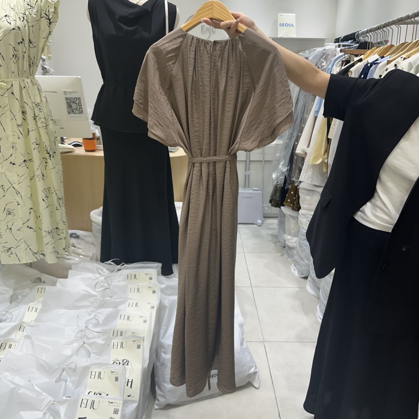 EN.U韓國直郵㊣東大門實拍女裝新品推薦熱賣休閑時尚連衣裙EN.U連衣裙