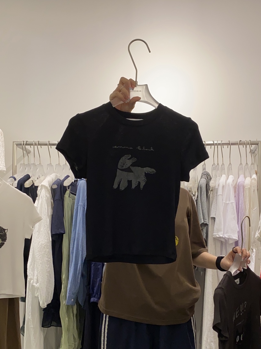 LOOKK韓國直郵㊣東大門實拍女裝新品熱賣25春夏休閑時尚T恤LOOKKT恤圖色3