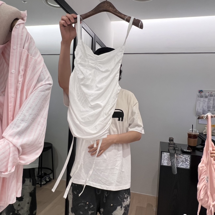 LOVE PULL韓國㊣直郵東大門代購女裝新品休閑熱賣吊帶背心LOVE PULL吊帶/背心