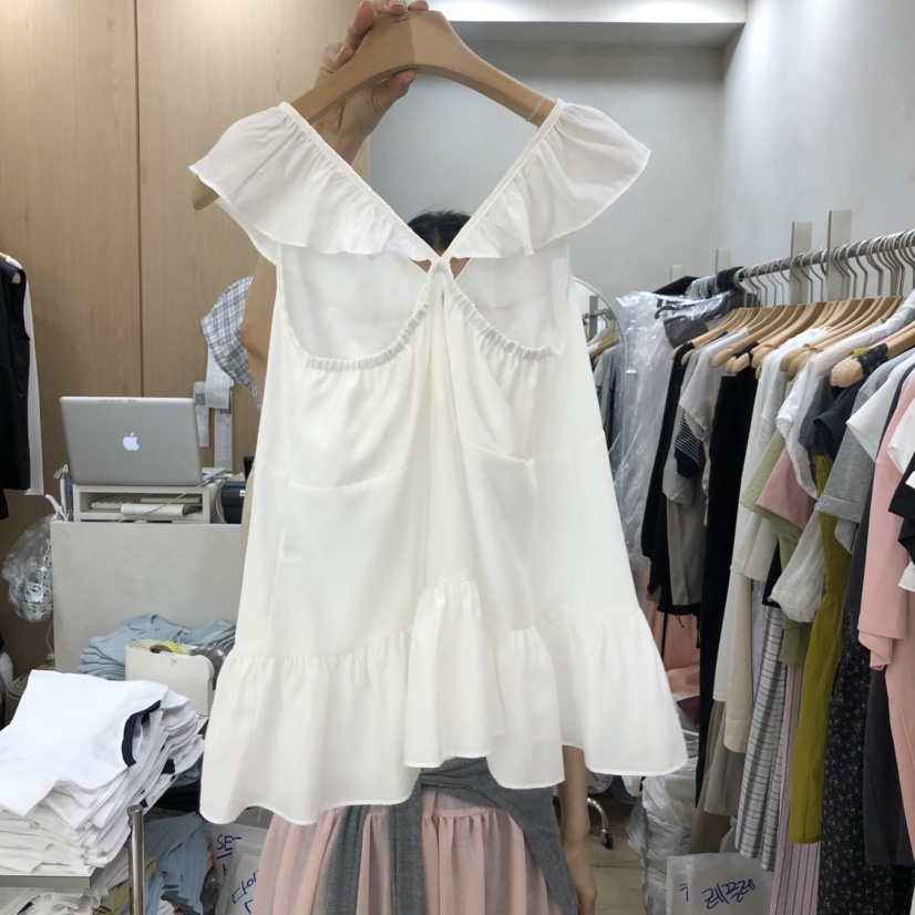 VILLABUTTON韓國㊣直郵東大門代購女裝新品25春夏襯衫蕾絲衫VILLABUTTON襯衫/蕾絲衫