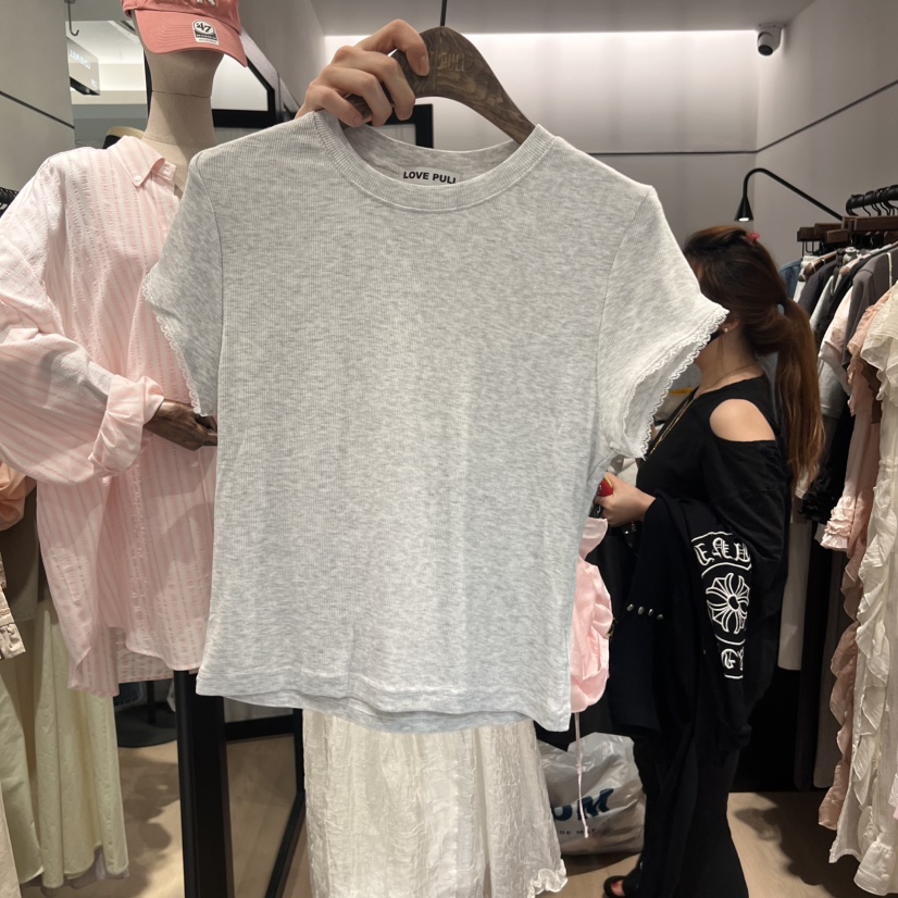 LOVE PULL韓國㊣直郵東大門代購女裝新款時尚休閑推薦熱賣T恤LOVE PULLT恤