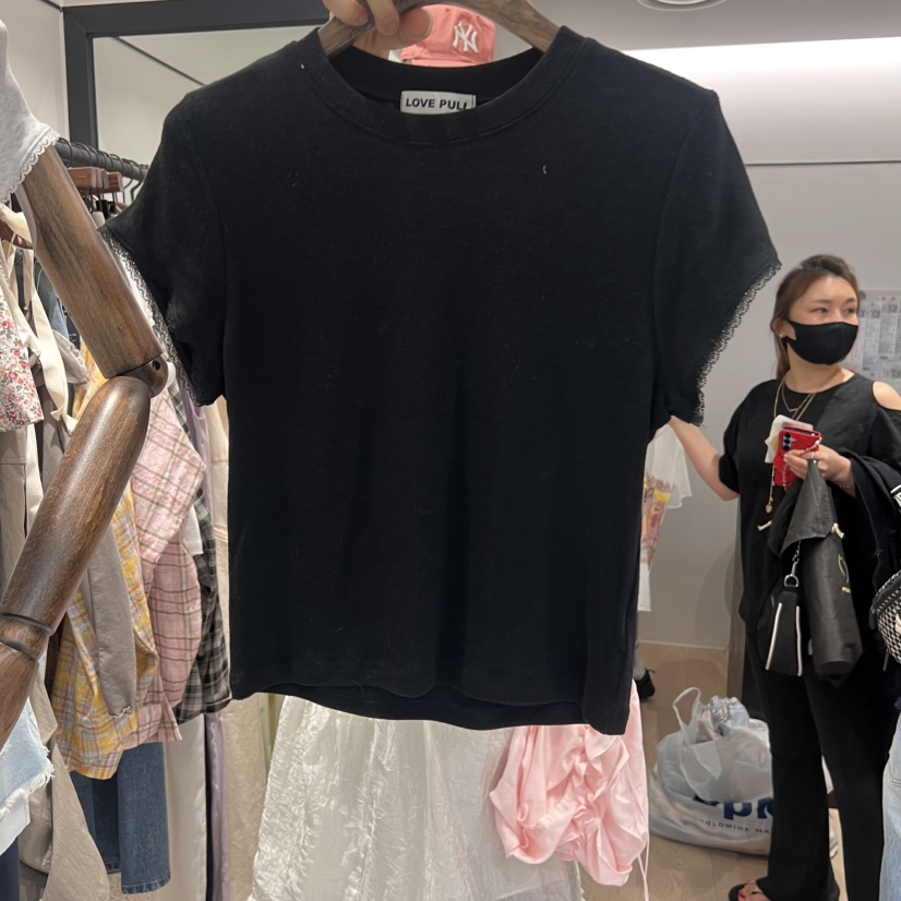 LOVE PULL韓國㊣直郵東大門代購女裝新款時尚休閑推薦熱賣T恤LOVE PULLT恤圖色2