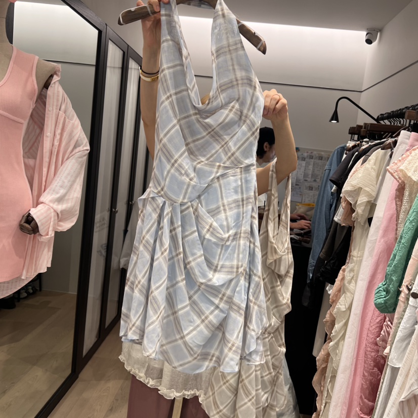 LOVE PULL韓國直郵㊣東大門實拍女裝新品25春夏連衣裙不含腰帶LOVE PULL連衣裙圖色2