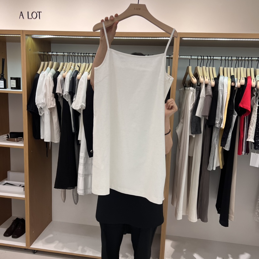 ALOT直郵韓國代購㊣女裝新品時尚25春夏推薦休閑人氣吊帶背心A LOT吊帶/背心