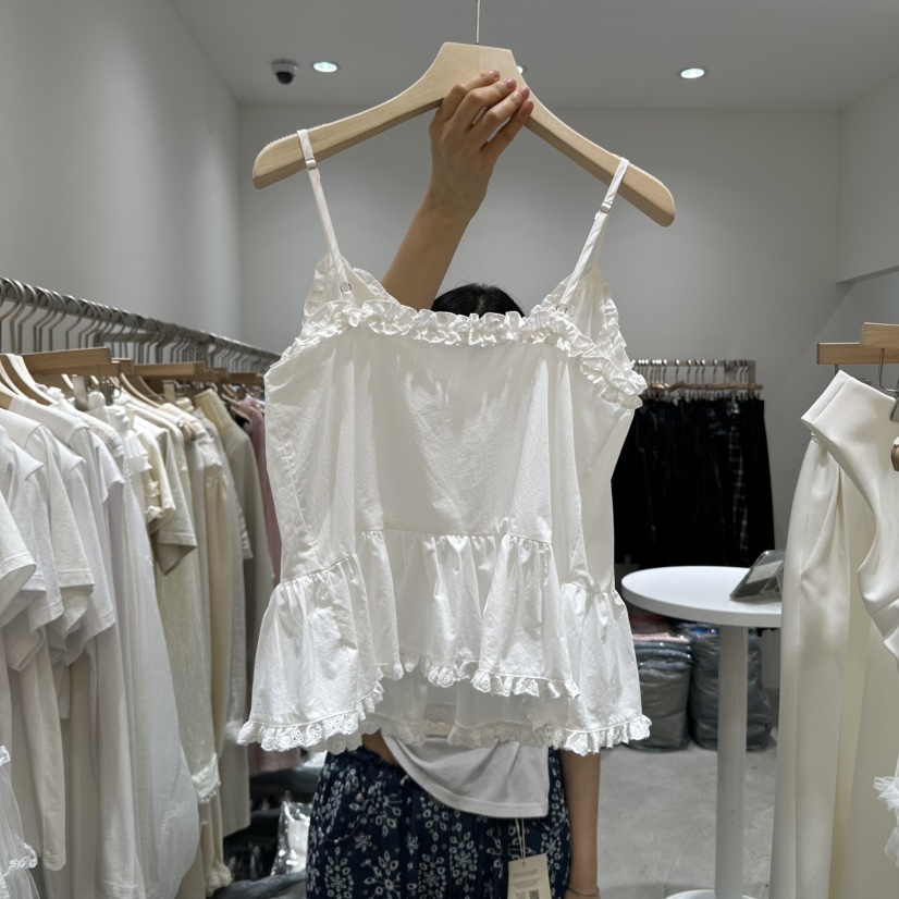 RE STYLE-Q直郵韓國代購㊣女裝新品25春夏推薦時尚吊帶背心RE STYLE吊帶/背心