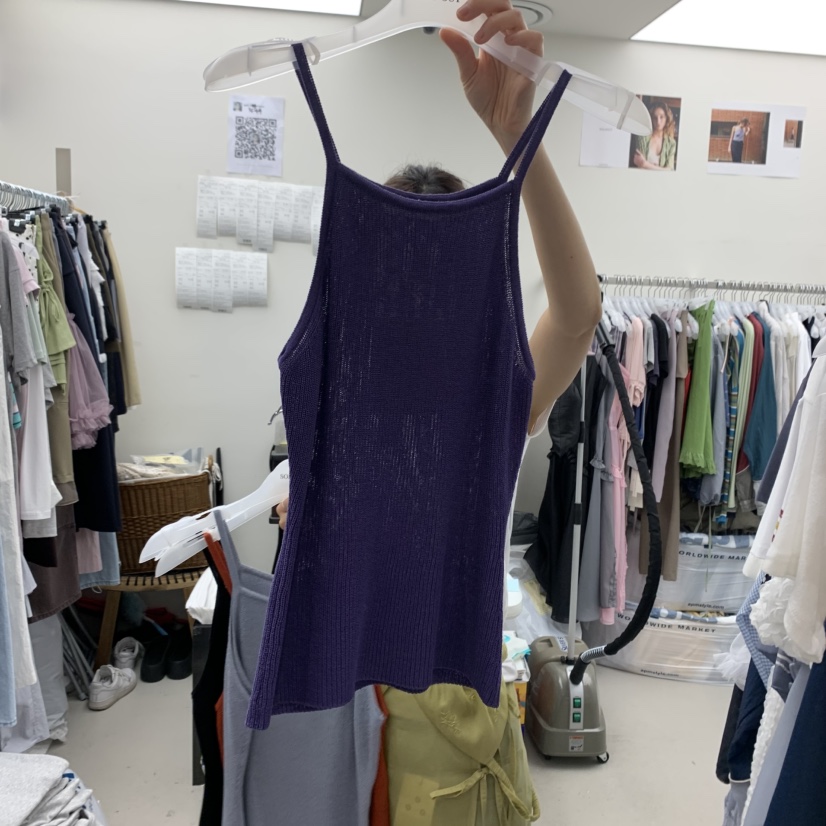 SOLD OUT韓國直郵㊣東大門實拍女裝新品熱賣時尚人氣吊帶背心SOLD OUT吊帶/背心圖色5