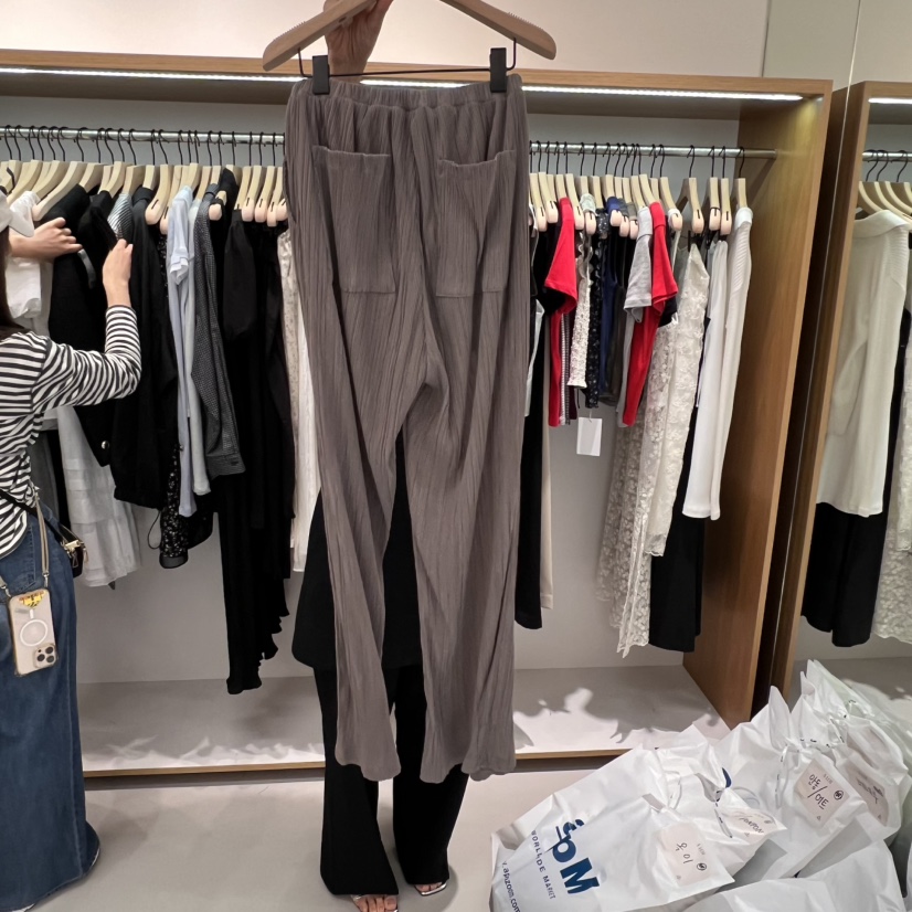 ALOT韓國直郵㊣女裝新款25春夏時尚人氣熱賣休閑休閑褲褶皺A LOT休閑褲