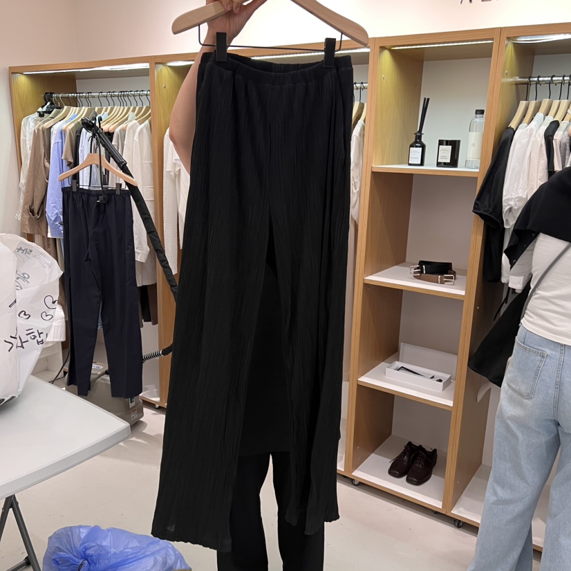 ALOT韓國直郵㊣女裝新款25春夏時尚人氣熱賣休閑休閑褲褶皺A LOT休閑褲圖色3