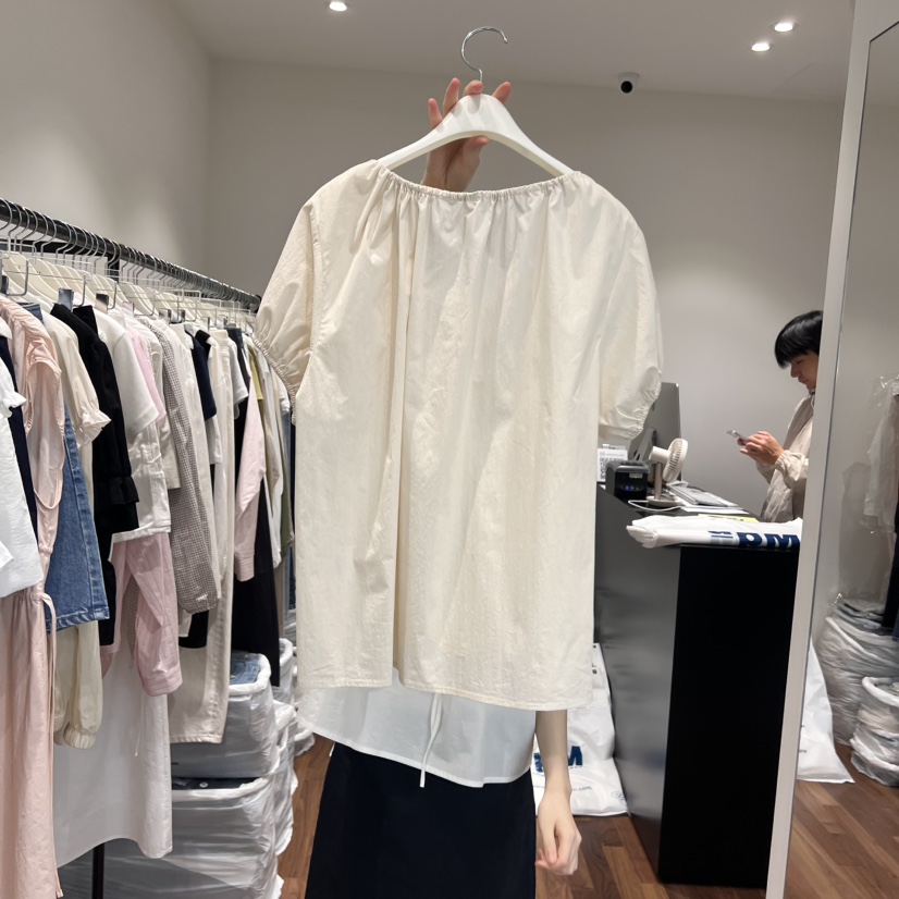GABRIELLE韓國㊣直郵東大門代購女裝新品25春夏休閑襯衫蕾絲衫GABRIELLE襯衫/蕾絲衫