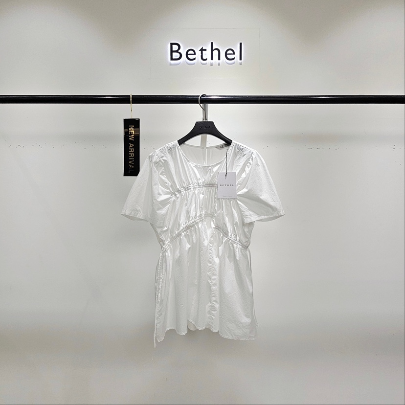 BETHEL直郵韓國代購㊣女裝新款休閑25春夏人氣時尚襯衫蕾絲衫BETHEL襯衫/蕾絲衫圖色1