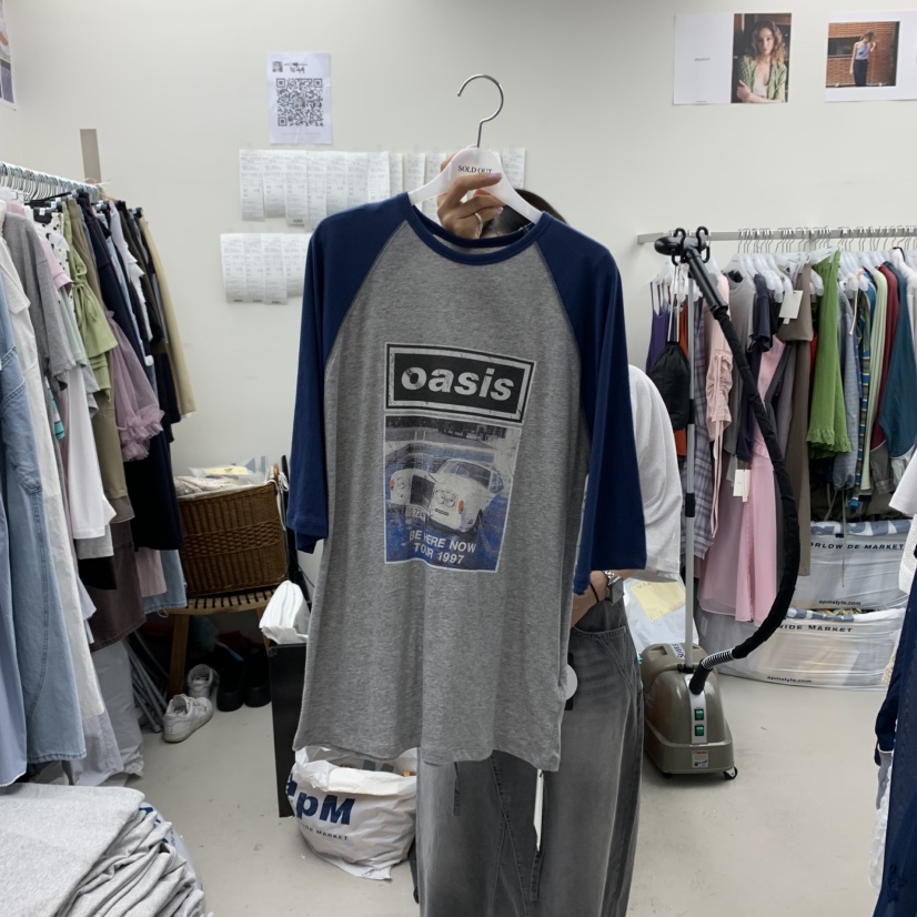 SOLD OUT直郵韓國代購㊣女裝新款熱賣時尚25春夏人氣推薦T恤SOLD OUTT恤圖色1