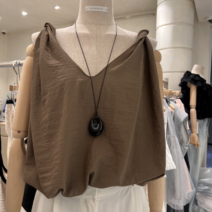 SALONDEMAG直郵韓國代購㊣女裝新品時尚休閑熱賣推薦吊帶背心SALONDEMAG吊帶/背心