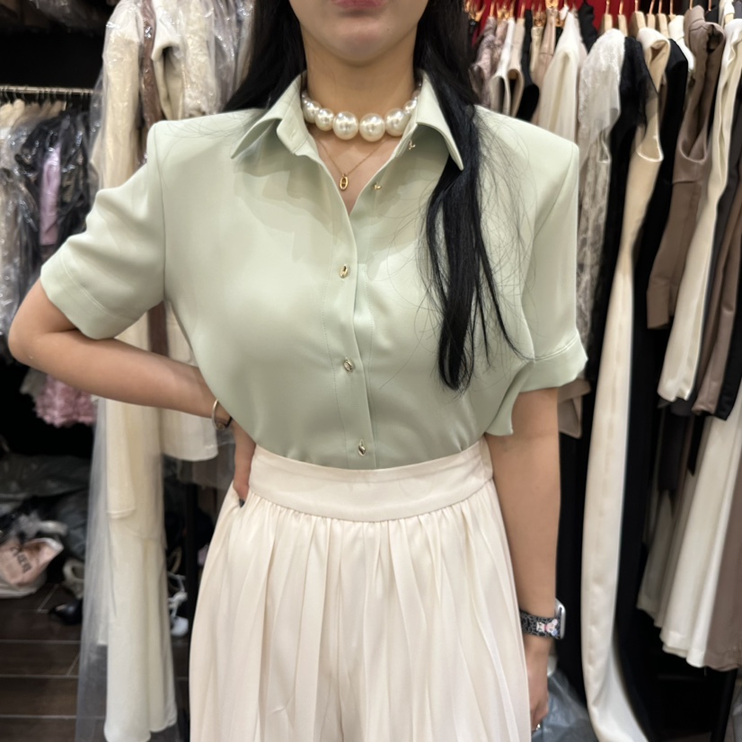 HERISH直郵韓國代購㊣女裝新品推薦熱賣休閑人氣襯衫蕾絲衫Herish襯衫/蕾絲衫圖色1
