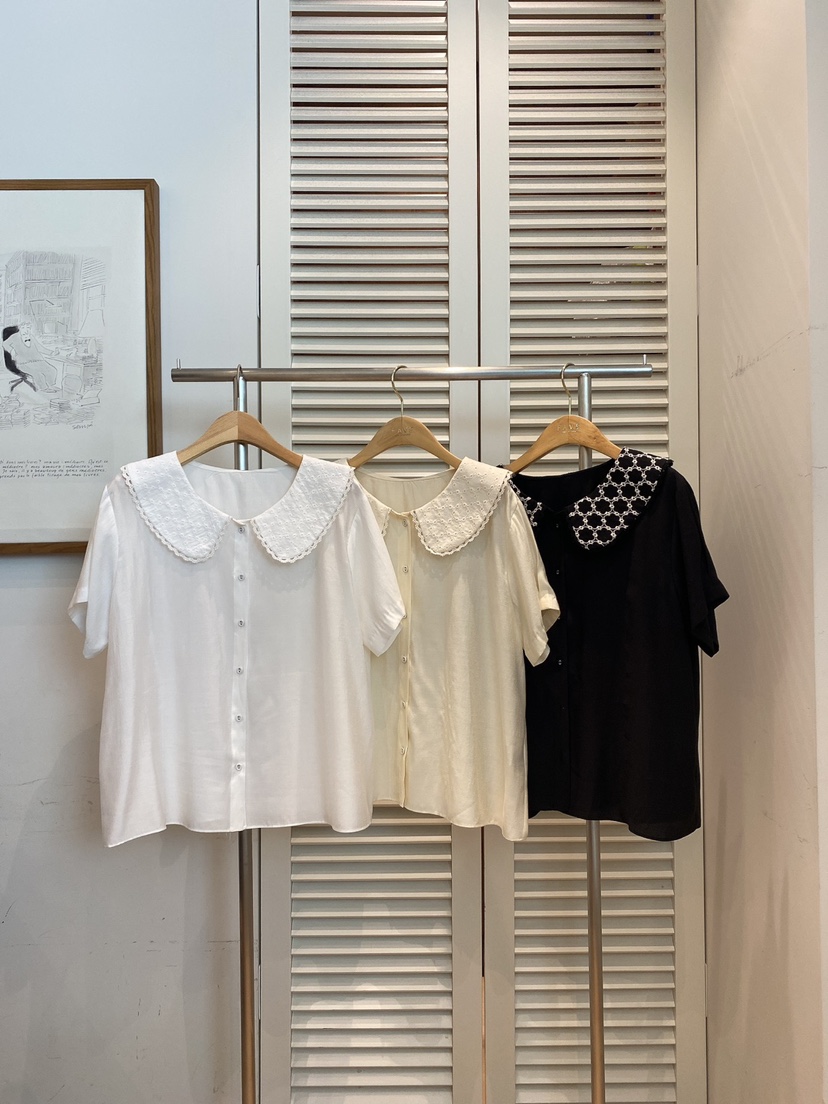 FAVE-L直郵韓國代購㊣女裝新品時尚推薦人氣休閑襯衫蕾絲衫FAVE-L襯衫/蕾絲衫