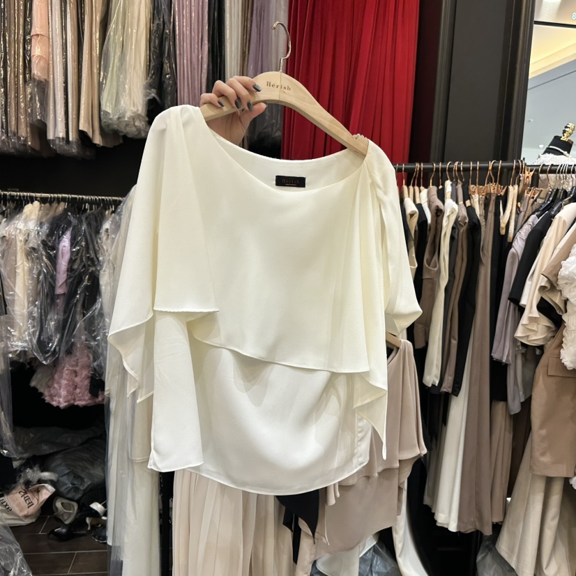 HERISH-HAUTE直郵韓國代購㊣女裝新品推薦25春夏襯衫蕾絲衫斗篷HERISH-HAUTE襯衫/蕾絲衫