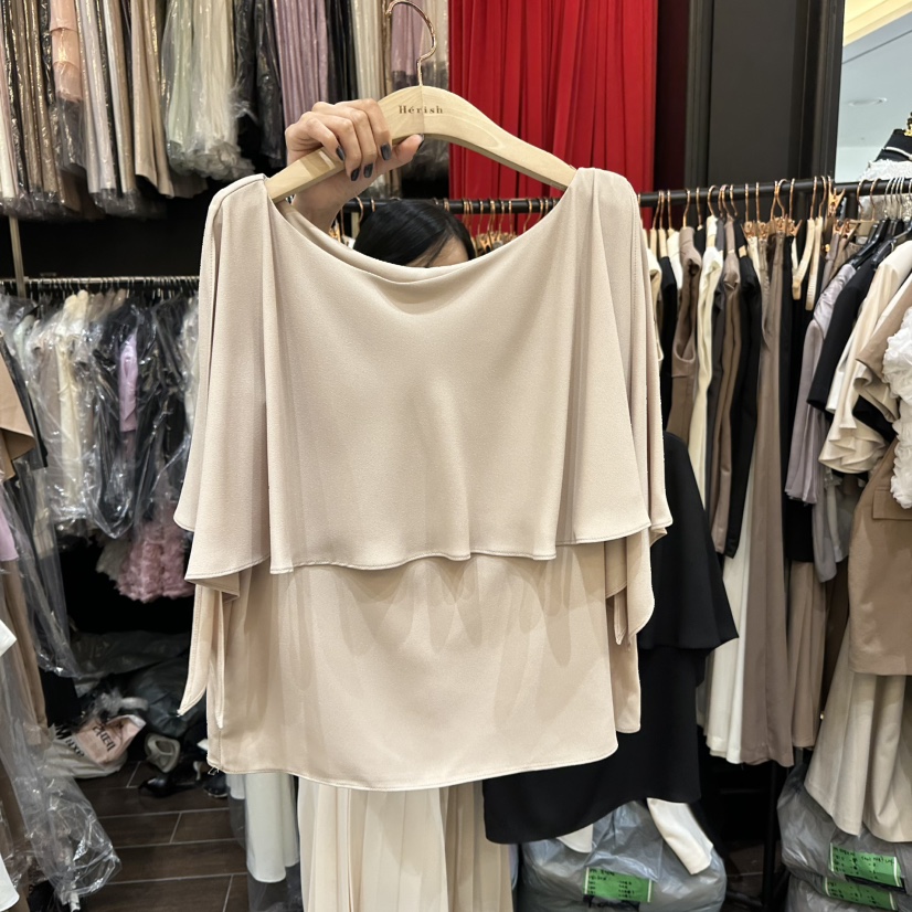 HERISH-HAUTE直郵韓國代購㊣女裝新品推薦25春夏襯衫蕾絲衫斗篷HERISH-HAUTE襯衫/蕾絲衫圖色2