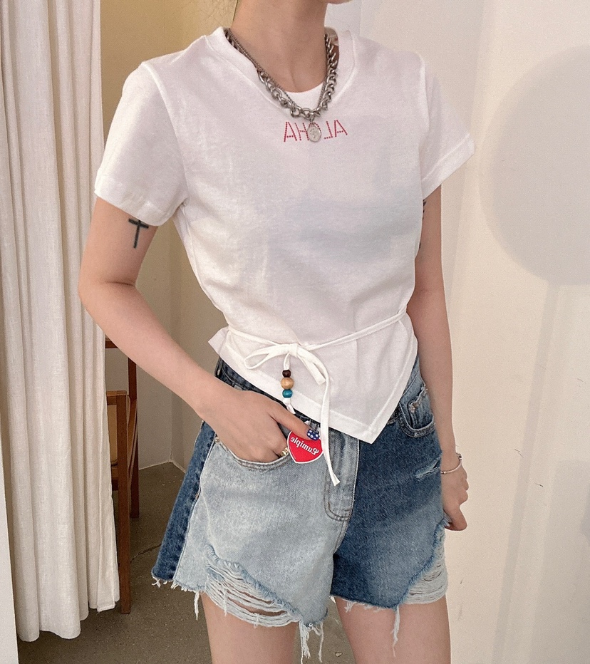 LUMIPLE韓國直郵㊣女裝新款推薦人氣時尚熱賣25春夏休閑T恤LUMIPLET恤