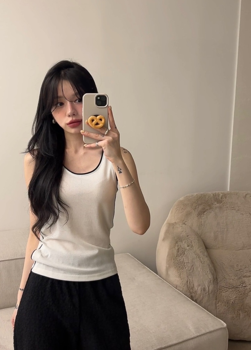 AMUSE SEOUL韓國直郵㊣女裝新款休閑時尚推薦25春夏吊帶背心AMUSE SEOUL吊帶/背心