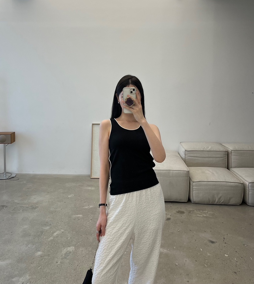 AMUSE SEOUL韓國直郵㊣女裝新款休閑時尚推薦25春夏吊帶背心AMUSE SEOUL吊帶/背心圖色2