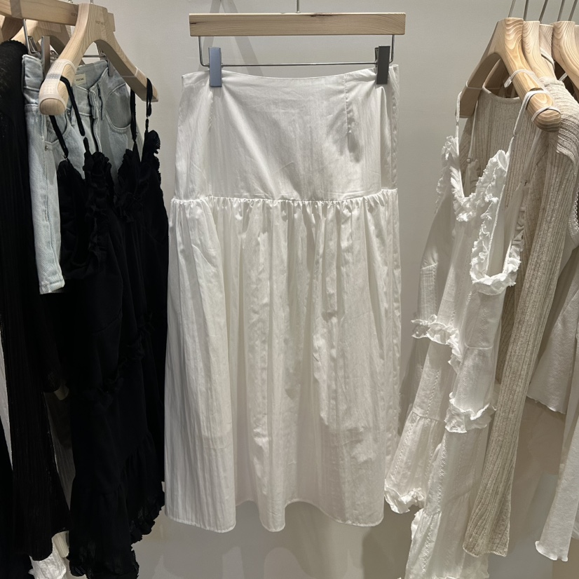 VEGETABLE韓國直郵㊣女裝新品熱賣推薦25春夏時尚休閑長裙長款VEGETABLE長裙