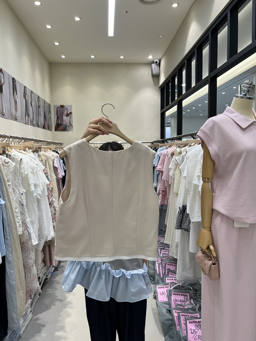 MARIE MARIE直郵韓國代購㊣女裝新品25春夏休閑時尚人氣馬甲MARIE MARIE馬甲
