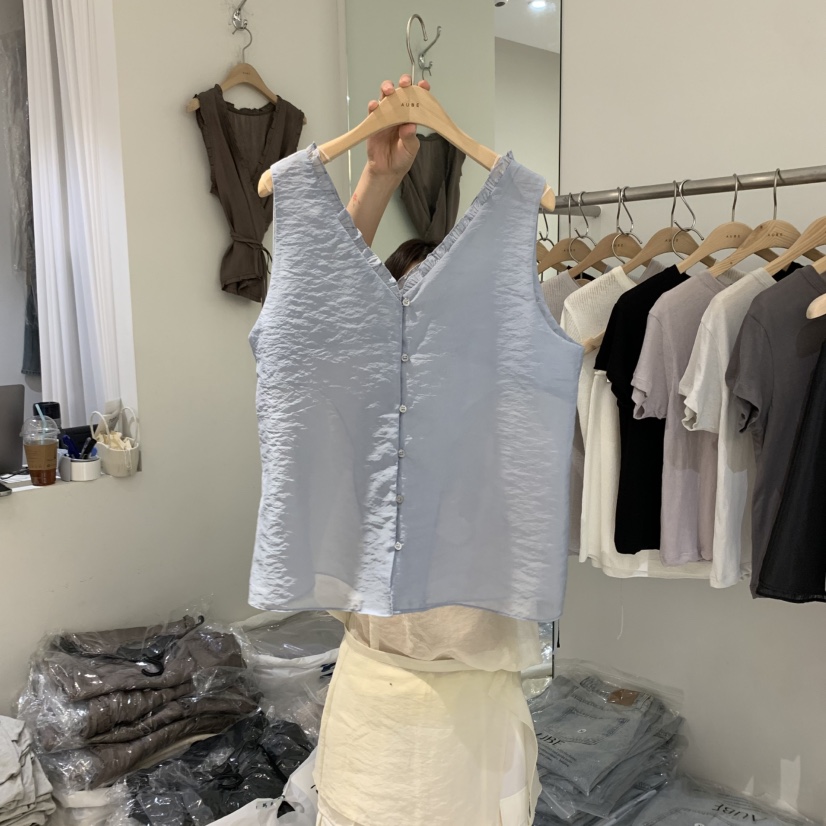AUBE直郵韓國代購㊣女裝新款25春夏休閑人氣推薦熱賣吊帶背心AUBE吊帶/背心圖色3