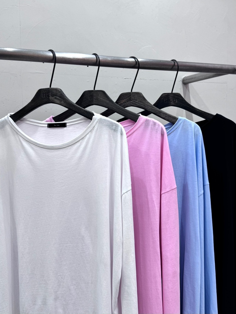 NOB直郵韓國代購㊣女裝新款熱賣時尚25春夏休閑人氣長袖T恤AMOEBA長袖T恤