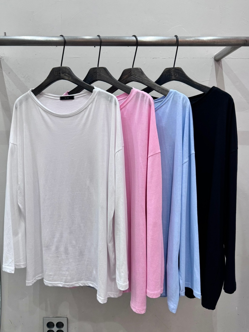 NOB直郵韓國代購㊣女裝新款熱賣時尚25春夏休閑人氣長袖T恤AMOEBA長袖T恤