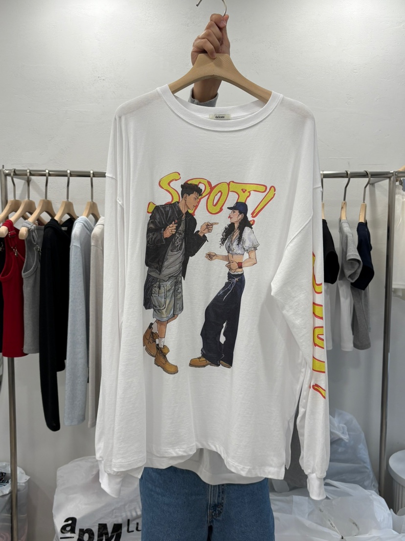 DELICATE韓國㊣直郵東大門代購女裝新品推薦時尚25春夏長袖T恤DELICATE長袖T恤