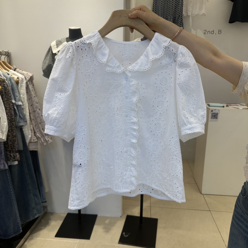 2nd B-S韓國㊣直郵東大門代購女裝新品熱賣推薦襯衫蕾絲衫2nd B-S襯衫/蕾絲衫圖色1