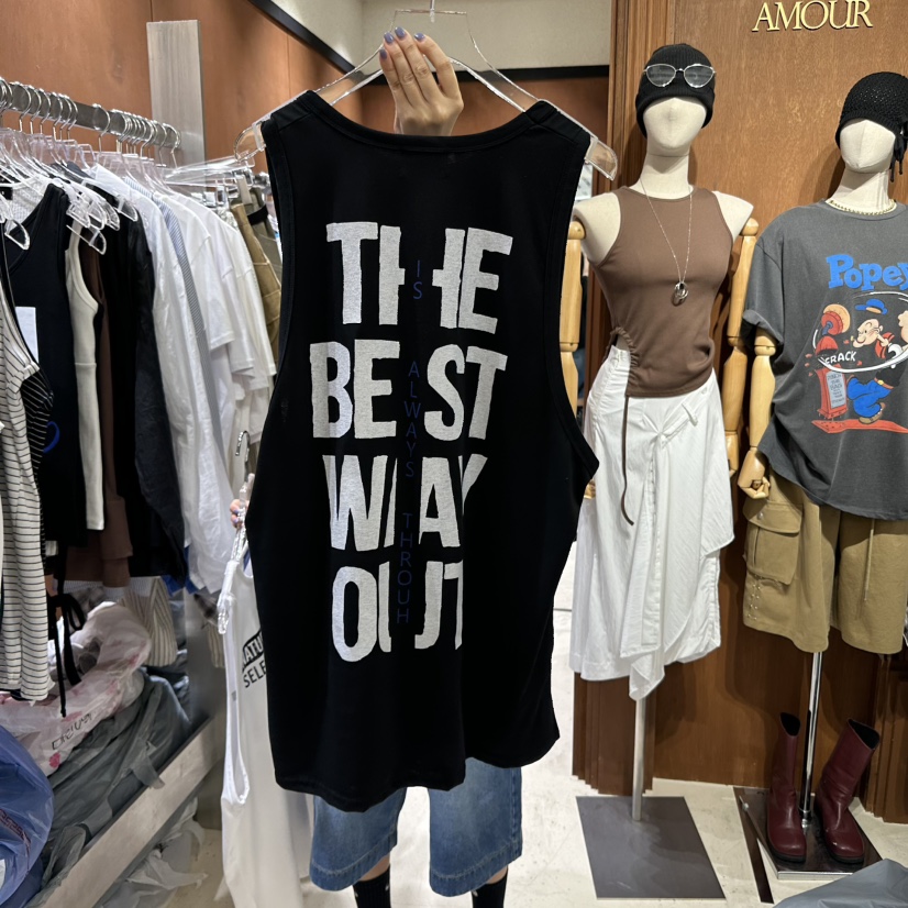 AMOUR韓國直郵㊣東大門實拍女裝新品時尚人氣推薦熱賣吊帶背心AMOUR吊帶/背心