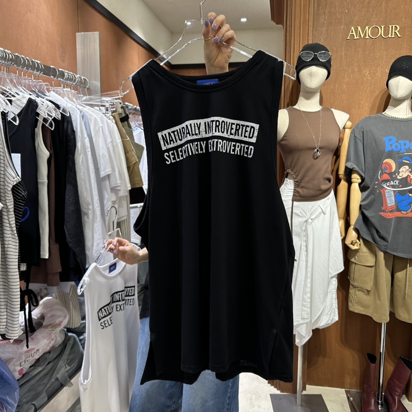 AMOUR韓國直郵㊣東大門實拍女裝新品時尚人氣推薦熱賣吊帶背心AMOUR吊帶/背心圖色2