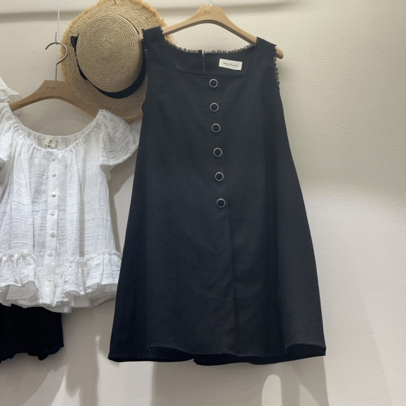 HOLYBANANA韓國㊣直郵東大門代購女裝新品25春夏時尚連衣裙groovy.H/HOLYBANANA連衣裙圖色2