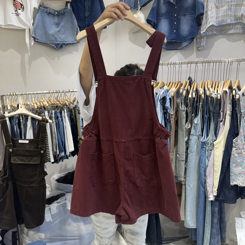 HIPTIQUE直郵韓國代購㊣女裝新款休閑人氣25春夏推薦背帶褲HIPTIQUE背帶褲