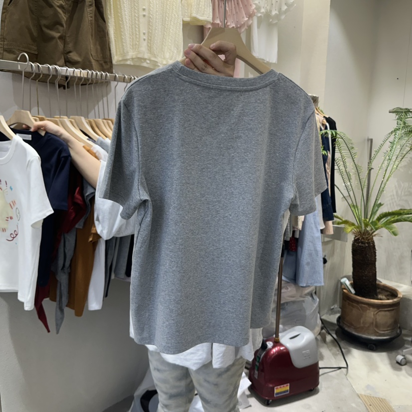 HIPTIQUE韓國直郵㊣女裝新品時尚推薦熱賣25春夏休閑T恤刺繡HIPTIQUET恤