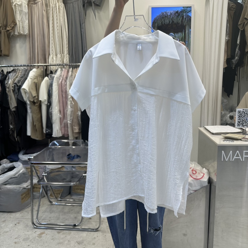 MARIGOLD韓國㊣直郵東大門代購女裝新品推薦休閑襯衫蕾絲衫MARIGOLD襯衫/蕾絲衫