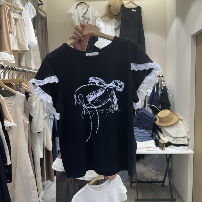 HOLYBANANA韓國㊣直郵東大門代購女裝新品推薦休閑T恤可愛的groovy.H/HOLYBANANAT恤圖色2