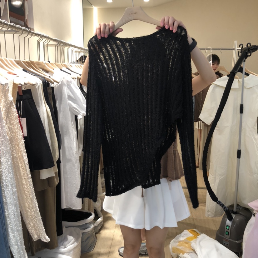 ARCHER直郵韓國代購㊣女裝新品休閑人氣時尚25春夏針織衫羅紋ARCHER針織衫圖色3