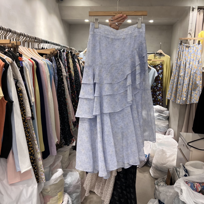 LOGROAD韓國㊣直郵東大門代購女裝新品休閑人氣半身裙中短裙LOG ROAD半身裙/中短裙