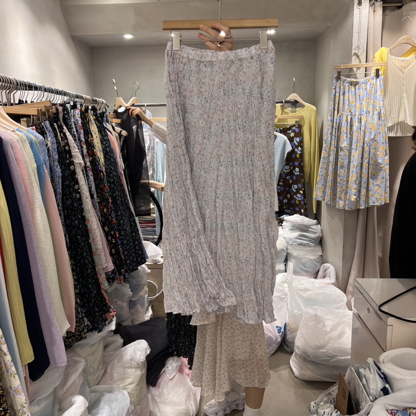 LOGROAD韓國直郵㊣東大門實拍女裝新款時尚休閑半身裙中短裙LOG ROAD半身裙/中短裙