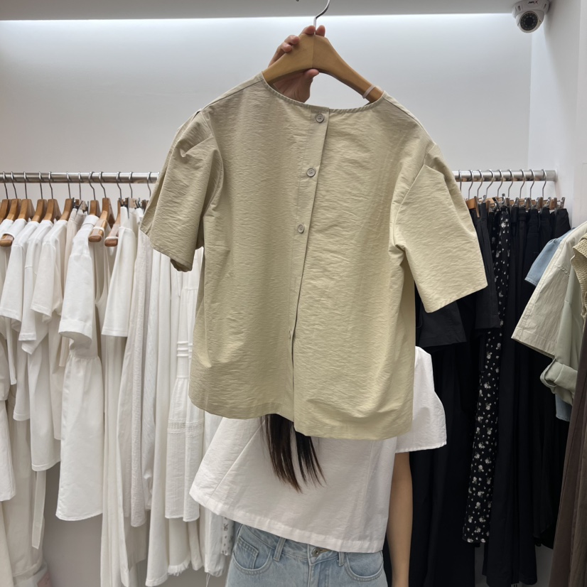 DRESS ROOM韓國直郵㊣女裝新款推薦休閑人氣襯衫蕾絲衫棉質DRESS ROOM襯衫/蕾絲衫