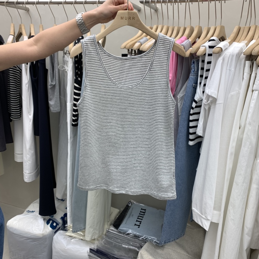 MURR韓國直郵㊣東大門實拍女裝新品休閑人氣推薦25春夏吊帶背心MURR吊帶/背心圖色4