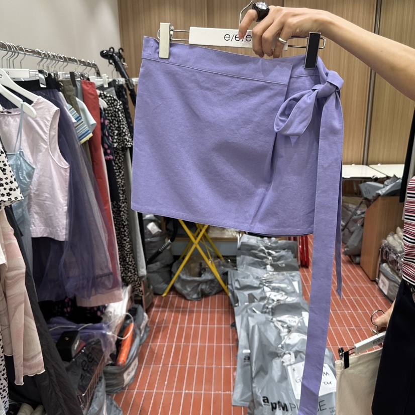E/E/E韓國直郵㊣東大門實拍女裝新款25春夏推薦人氣時尚短裙E/E/E短裙