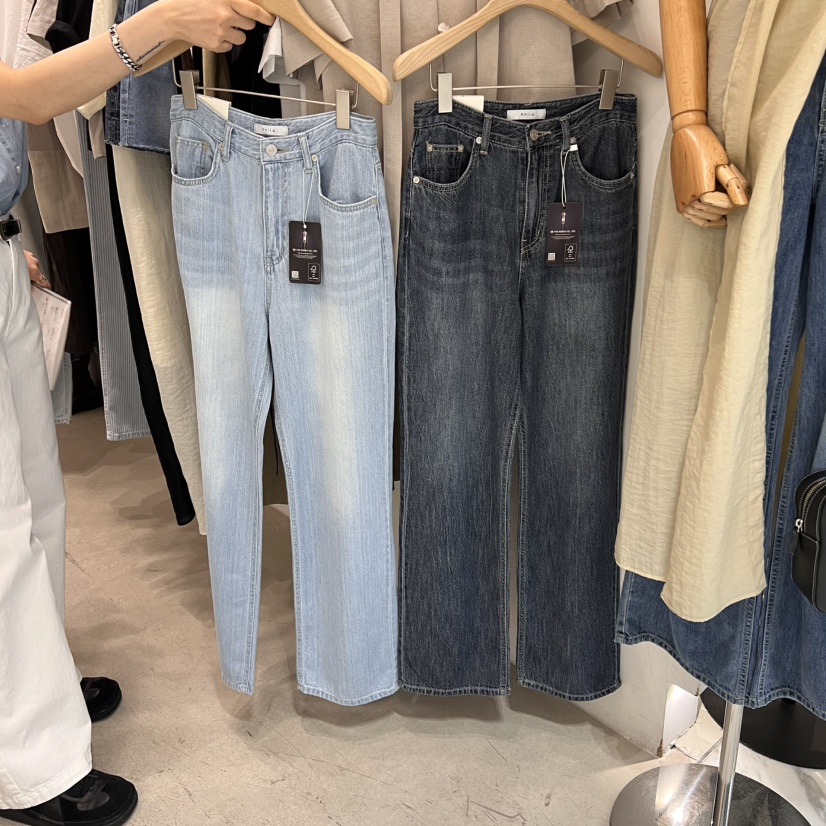 PHILO直郵韓國代購㊣女裝新品25春夏時尚休閑人氣熱賣牛仔褲PHILO牛仔褲